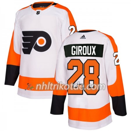 Philadelphia Flyers Trikot Claude Giroux 28 Adidas 2017-2018 Weiß Authentic - Herren